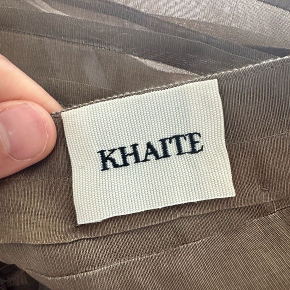 Khaite SS24. The Wes Dress in Toffee. Never worn with tags. - Picture 8 of 8